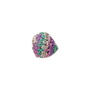 Crochet wrapped Wood Beads 11770