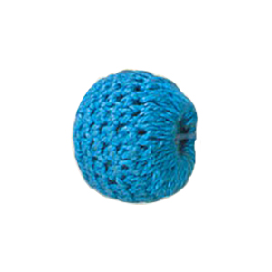 Crochet wrapped Wood Beads 11796