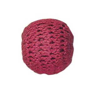 Crochet wrapped Wood Beads 11804