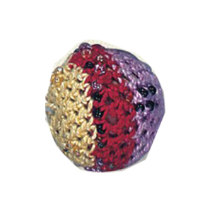 Crochet wrapped Wood Beads 11813