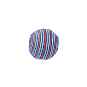 Thread Wrapped Wood Beads 11824
