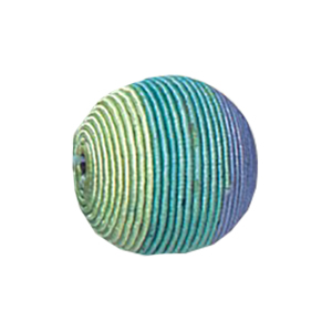 Thread Wrapped Wood Beads 11843