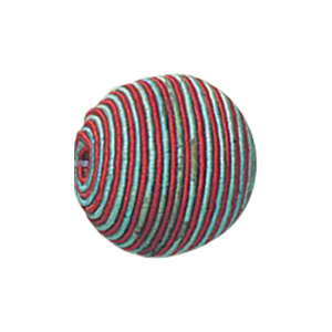 Thread Wrapped Wood Beads 11842