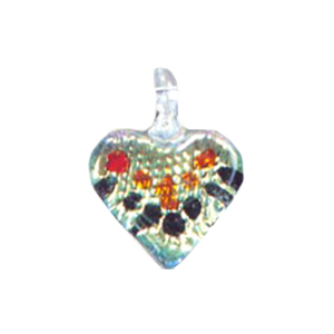 Color Foiled Glass Pendants 11892