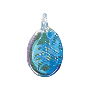 Color Foiled Glass Pendants 11934