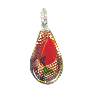 Color Foiled Glass Pendants 11935