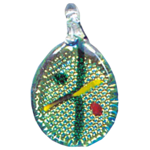 Silver Foiled Glass Pendants 11940
