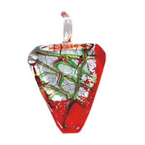 Silver Foiled Glass Pendants 11958