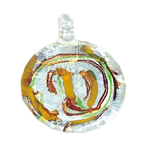 Silver Foiled Glass Pendants 11964