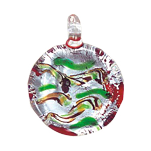 Silver Foiled Glass Pendants 11965