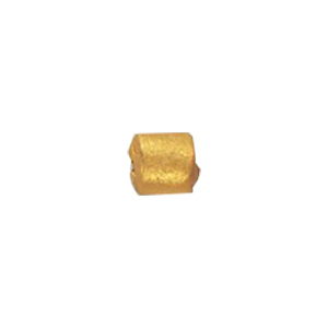 Golden Metallic finish Pressed Glass Beads 14080
