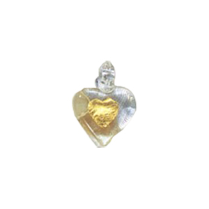 Golden Metallic finish Pressed Glass Beads 14090