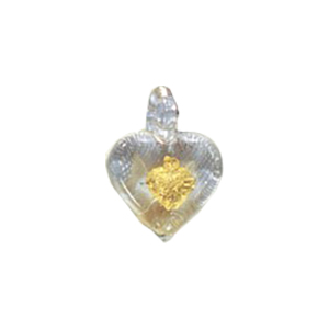 Golden Metallic finish Pressed Glass Beads 14091