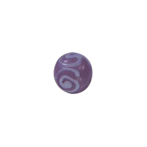 Stringer Lampworked Round Glass Beads 14149