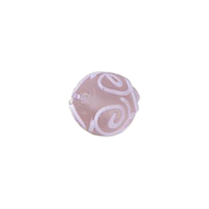 Stringer Lampworked Round Glass Beads 14164