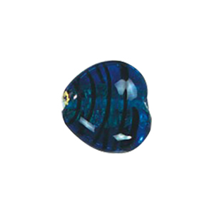 Lampworked Silver foiled Glass Heart Beads 14236