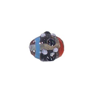 Stringer Lampworked Round Glass Beads 14403