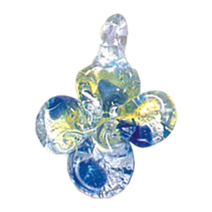 Silver foiled Glass Pendants 14468