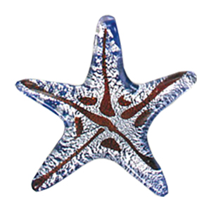 Silver foiled Glass Pendants 14474