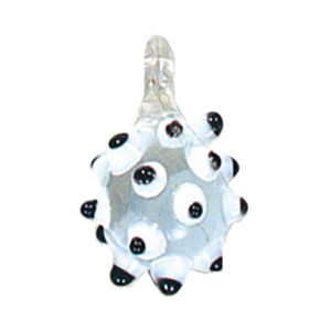 Silver foiled Glass Pendants 14475
