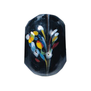 Printed large Furnace Glass Beads 14906