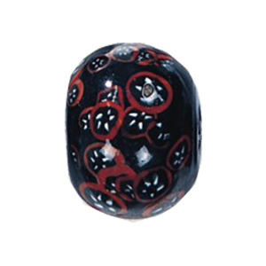 Printed large Furnace Glass Beads 14907