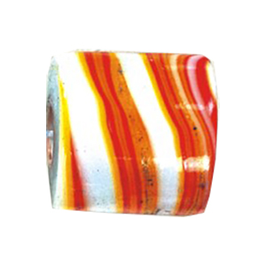 Striped large Furnace Glass Beads 14935