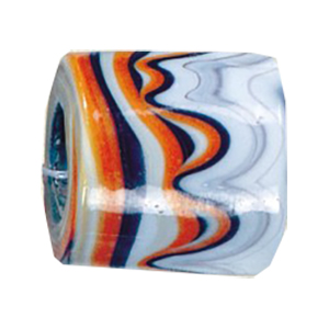 Striped large Furnace Glass Beads 14936