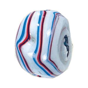 Striped large Furnace Glass Beads 14937