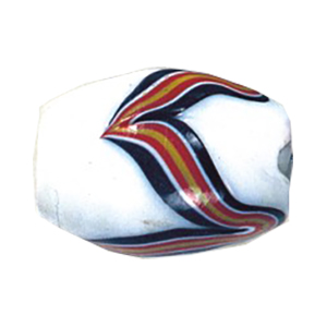 Striped large Furnace Glass Beads 14942