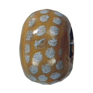 Printed and Striped large Furnace Glass Beads 15009