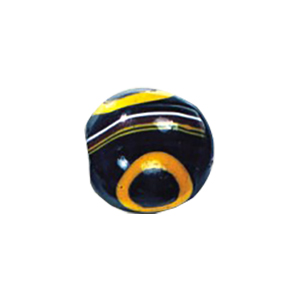 Evil Eyed and Striped large Furnace Glass Beads 15053