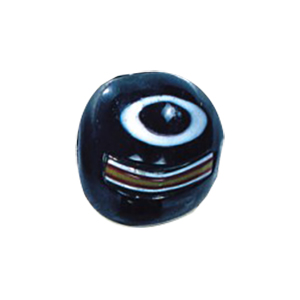 Evil Eyed and Striped large Furnace Glass Beads 15055
