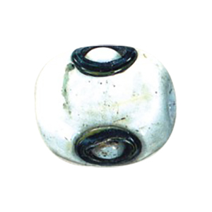 Evil Eyed and Striped large Furnace Glass Beads 15056