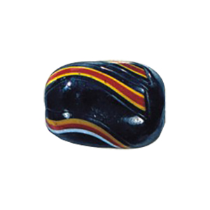 Evil Eyed and Striped large Furnace Glass Beads 15059