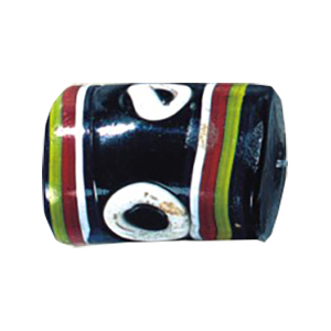 Evil Eyed and Striped large Furnace Glass Beads 15076