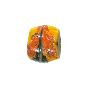 Printed small to large Furnace Glass Beads 15111