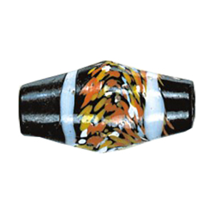 Printed small to large Furnace Glass Beads 15113