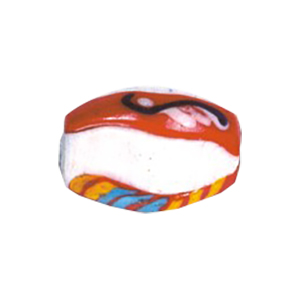 Printed and Striped medium   large Furnace Glass Beads 15121