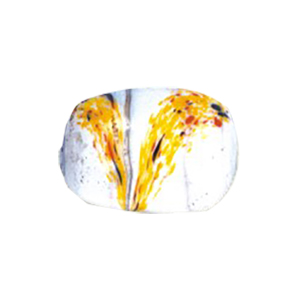 Printed and Striped medium   large Furnace Glass Beads 15122