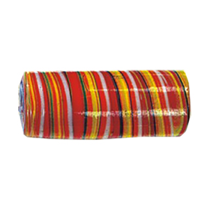 Feathered and Striped large Furnace Glass Beads 15156