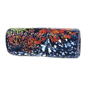 Printed Striped Venetian large Furnace Glass Beads 15177