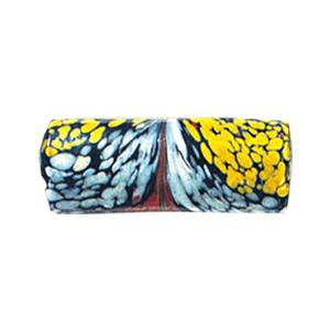 Printed Striped Venetian large Furnace Glass Beads 15186