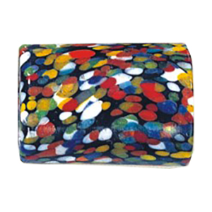 Printed Striped Venetian large Furnace Glass Beads 15200D