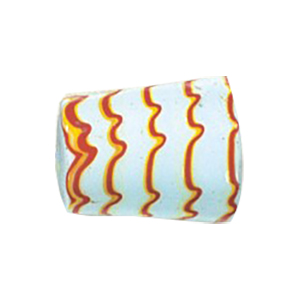 Feathered and Striped large Furnace Glass Beads 15219