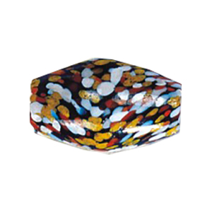 Printed large Furnace Glass Beads 15232