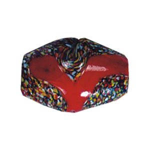 Printed large Furnace Glass Beads 15233