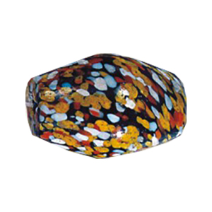 Printed large Furnace Glass Beads 15234