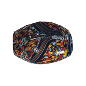 Printed large Furnace Glass Beads 15236