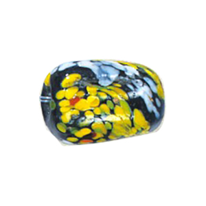 Printed small   medium Furnace Glass Beads 15289